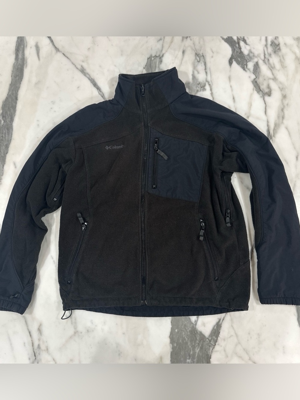 Columbia Black Performance Full‑Zip Jacket